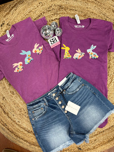 BOHO Bunny Tee | Purple