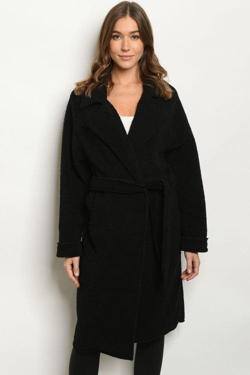 Coats & Jackets Trisha | Sherpa Black Coat