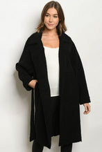 Load image into Gallery viewer, Coats &amp; Jackets Trisha | Sherpa Black Coat
