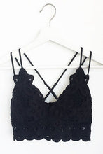Load image into Gallery viewer, Bralette Small / Black Pamela | Lace Cami Bralette
