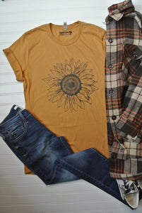 graphic tee Fall Sunflower Tee